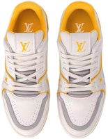 LOUIS VUITTON 教練 小牛皮 簡約百搭 低筒 帆布鞋 男款 黃色 Shop LOUIS VUITTON 教練 小牛皮 簡約百搭 低筒 帆布鞋 男款 黃色