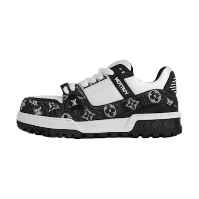 LV Trainer Maxi 'Black White Emboss'
