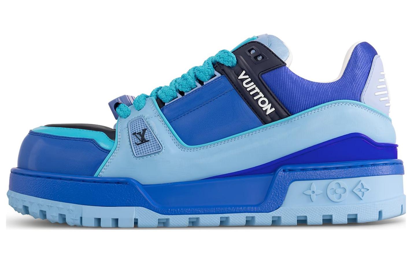 Louis Vuitton Trainer Maxi 'Blue Low-Top' 1ACEFK