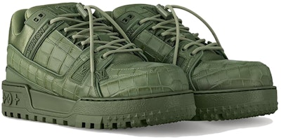 Louis Vuitton Trainer Maxi 'Hijau Kulit Buaya Emboss' 1ACNLK Order Louis Vuitton Trainer Maxi 'Hijau Kulit Buaya Emboss' 1ACNLK