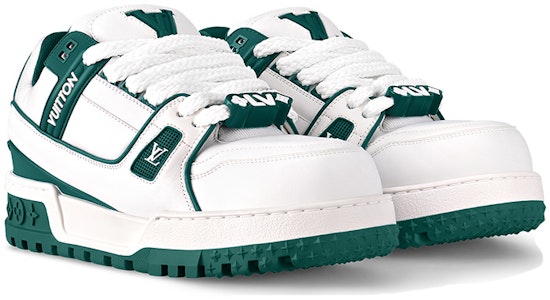 LOUIS VUITTON Trainer Maxi 圓頭繫帶 舒適百搭 低筒 帆布鞋 男女皆宜 白藍 Order LOUIS VUITTON Trainer Maxi 圓頭繫帶 舒適百搭 低筒 帆布鞋 男女皆宜 白藍