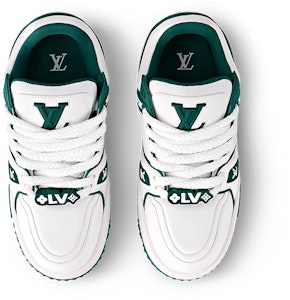 LOUIS VUITTON Trainer Maxi 圓頭繫帶 舒適百搭 低筒 帆布鞋 男女皆宜 白藍 Lookbook LOUIS VUITTON Trainer Maxi 圓頭繫帶 舒適百搭 低筒 帆布鞋 男女皆宜 白藍