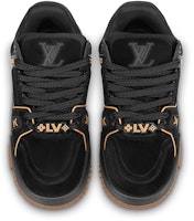Louis Vuitton Trainer Maxi Hitam Coklat Suede 1ABM30 Lookbook Louis Vuitton Trainer Maxi Hitam Coklat Suede 1ABM30