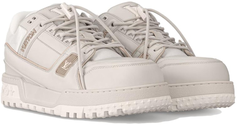 LOUIS VUITTON Trainer Maxi 牛皮革 舒適簡約 低幫 板鞋 男女同款 灰色 Order LOUIS VUITTON Trainer Maxi 牛皮革 舒適簡約 低幫 板鞋 男女同款 灰色
