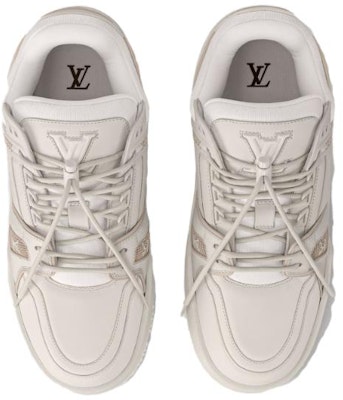 LOUIS VUITTON Trainer Maxi 牛皮革 舒適簡約 低幫 板鞋 男女同款 灰色 Lookbook LOUIS VUITTON Trainer Maxi 牛皮革 舒適簡約 低幫 板鞋 男女同款 灰色