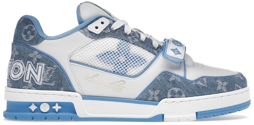 Louis vuitton denim trainers on sale