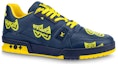 Order Louis Vuitton Trainer Biru Kuning 1AA77K