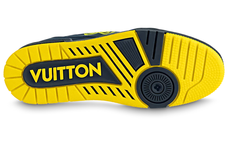 Purchase Louis Vuitton Zapatillas Trainer Azul Marino Amarillo 1AA77K