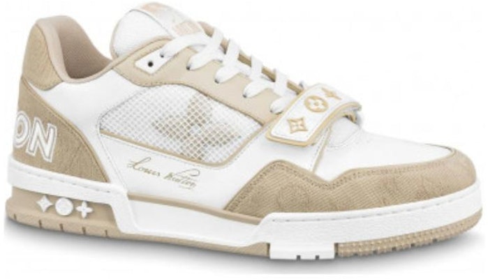 Louis Vuitton Trainer Sepatu 'Beige Monogram Denim' 1A9ZC2 Order Louis Vuitton Trainer Sepatu 'Beige Monogram Denim' 1A9ZC2