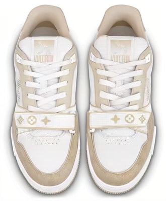 Louis Vuitton Trainer Sepatu 'Beige Monogram Denim' 1A9ZC2 Lookbook Louis Vuitton Trainer Sepatu 'Beige Monogram Denim' 1A9ZC2