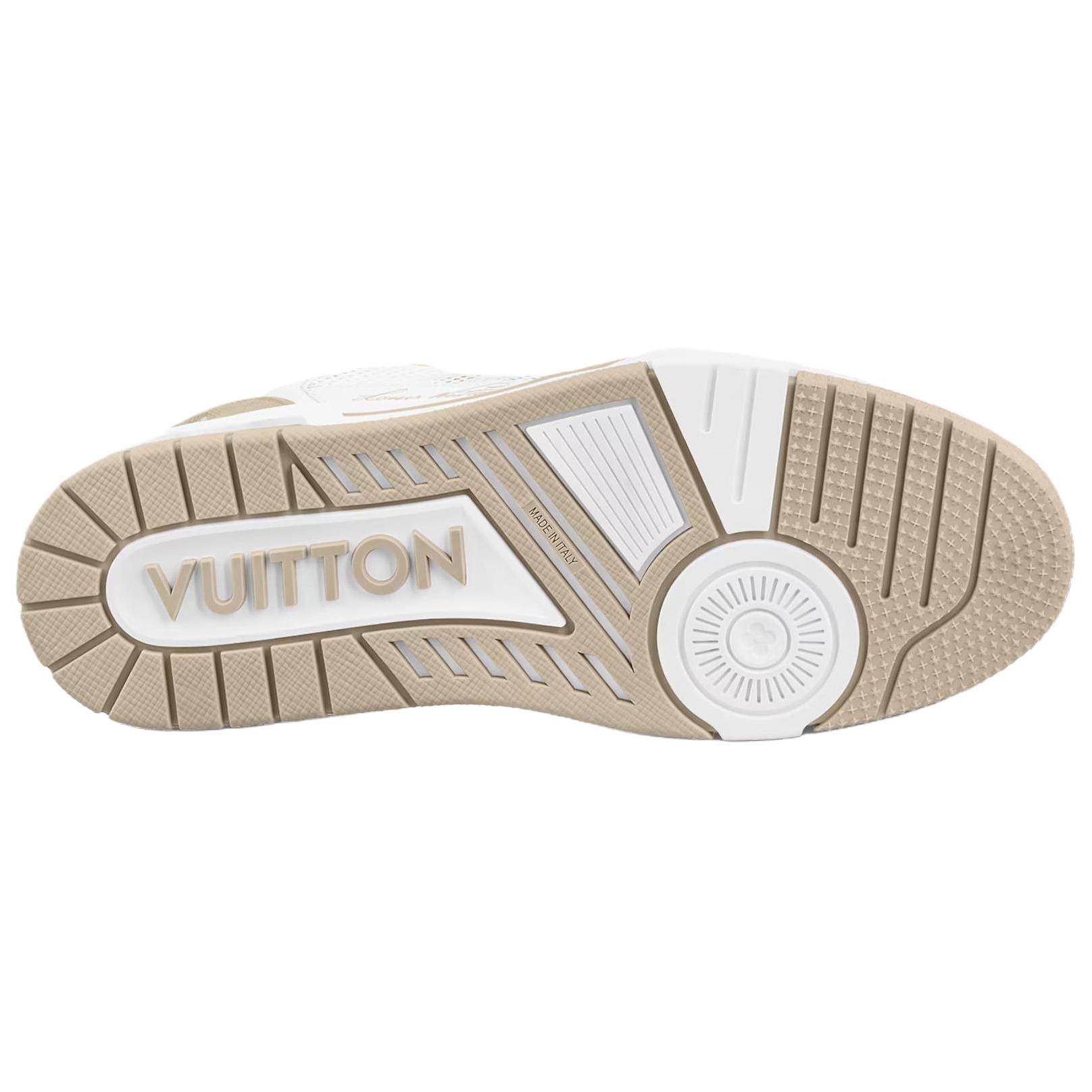 Purchase Louis Vuitton Trainer Sneaker ''Beige Monogram Spijkerstof'' 1A9ZC2