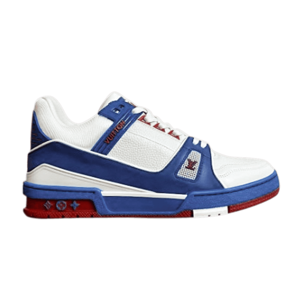 Louis Vuitton Trainer Sneaker 'White Blue Red' 1A8ZSY