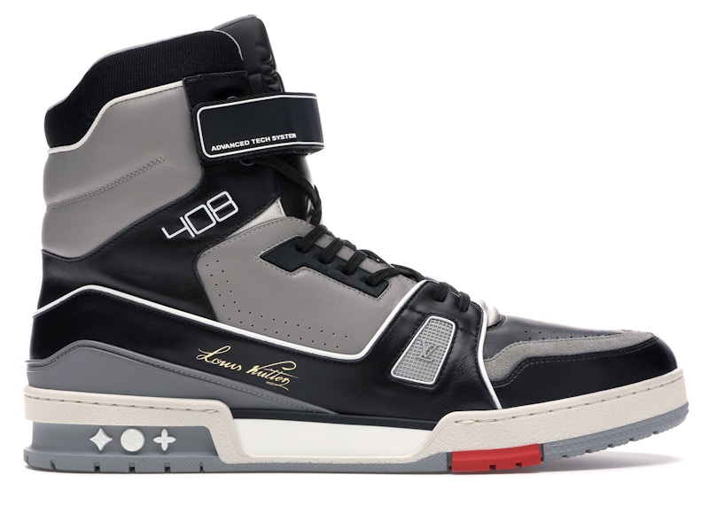 Louis Vuitton Trainer Sneaker Boot 'Black Grey' 1A54IS