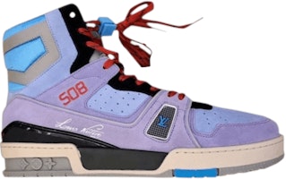 Louis Vuitton Trainer Sneaker Boot 'Purple' 1A7R0P Louis Vuitton Trainer Sneaker Boot 'Purple' 1A7R0P