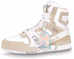 Louis Vuitton Trainer Sneaker White Iridescent 1A7P27 Louis Vuitton Trainer Sneaker White Iridescent 1A7P27