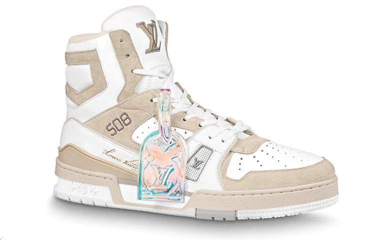 Order Sneaker Louis Vuitton Trainer Bianco Iridescente 1A7P27