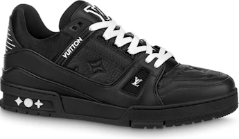 Order LOUIS VUITTON Trainer 皮革 低筒 系帶 時尚板鞋 男款 黑色
