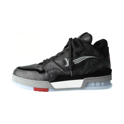 LV Trainer Sneakers 'Black Monogram Red'