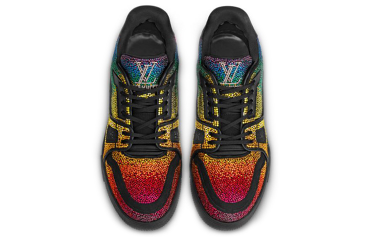 Purchase Louis Vuitton Kasut Trainer 'Glitter Rainbow' 1A5YLN