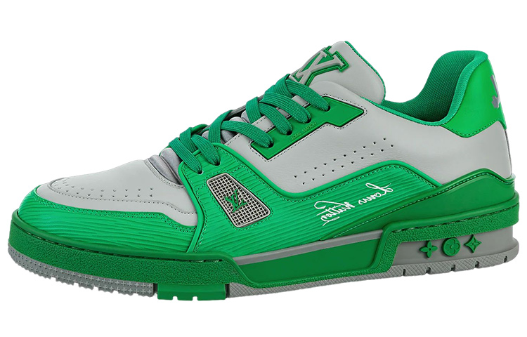 Buy Louis Vuitton Sepatu Sneakers 'Hijau Abu-abu' 1AA6VF