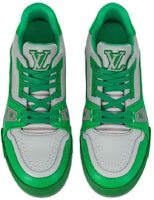 ルイ・ヴィトン LVトレイナー スニーカー 緑灰 1AA6VF Lookbook ルイ・ヴィトン LVトレイナー スニーカー 緑灰 1AA6VF