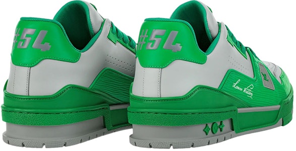 ルイ・ヴィトン LVトレイナー スニーカー 緑灰 1AA6VF Shop ルイ・ヴィトン LVトレイナー スニーカー 緑灰 1AA6VF