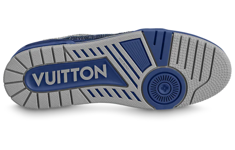 Purchase ルイ・ヴィトン トレーナー スニーカー グレーブルー クリスタル 1AA6QZ