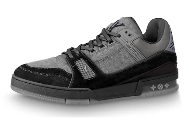 Louis Vuitton Trainer Sneakers 'Grey Flannel' 1A5Q1C