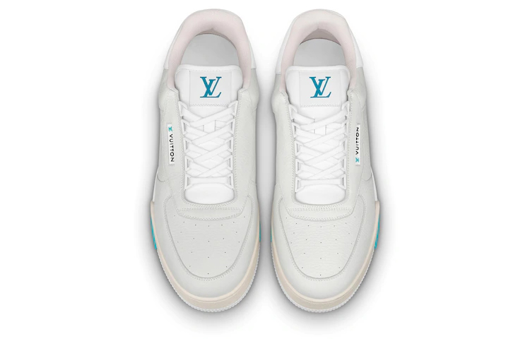 Order Zapatillas Louis Vuitton Trainer 'Gris Claro Blanco Verde Azul' 1A816H
