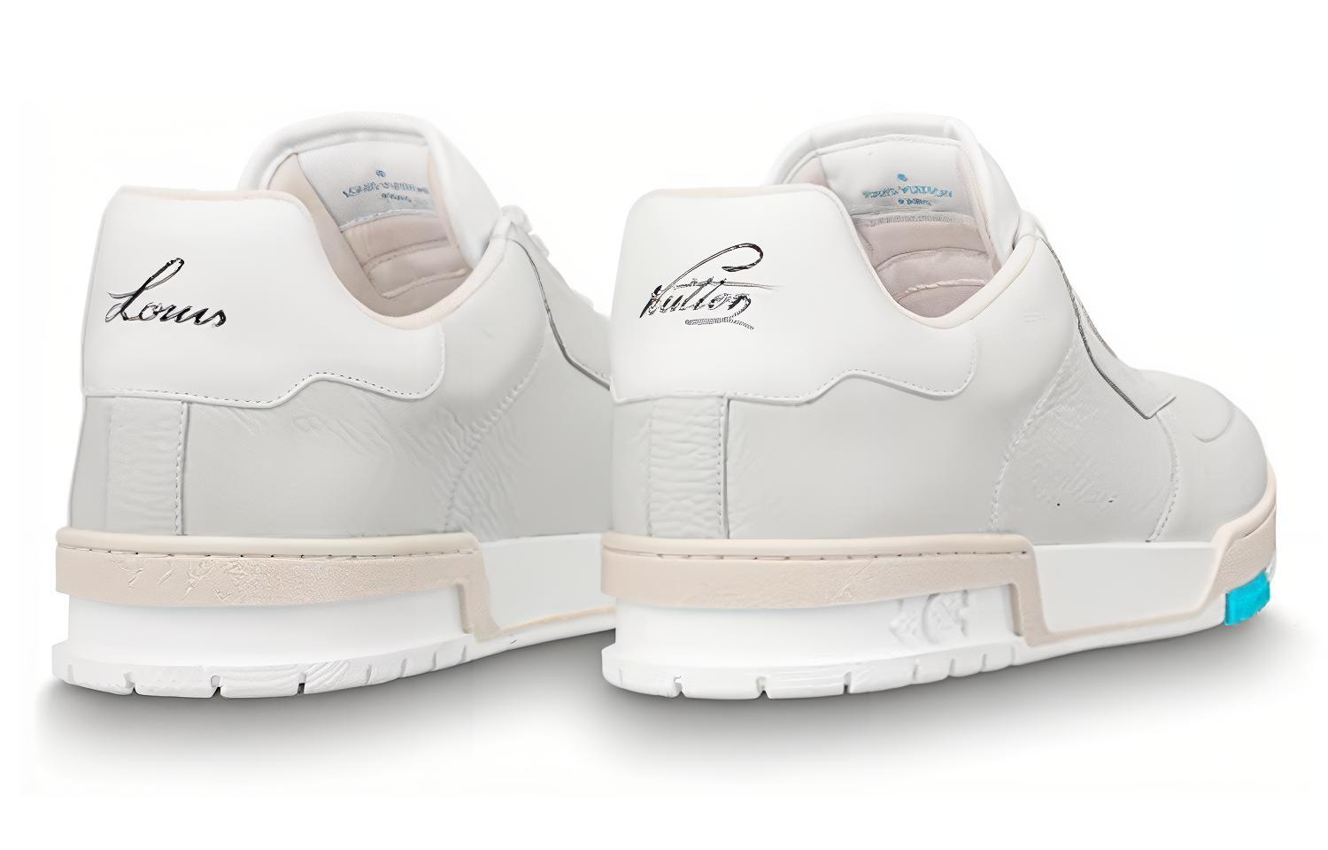 Lookbook Zapatillas Louis Vuitton Trainer 'Gris Claro Blanco Verde Azul' 1A816H