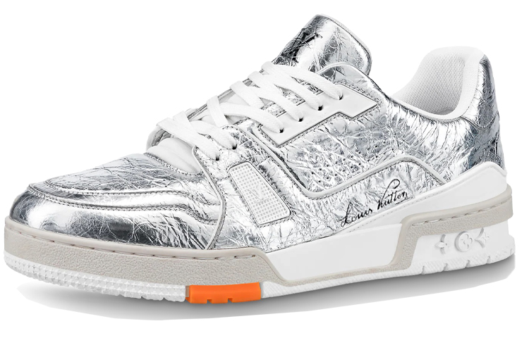 Louis Vuitton Trainer Sneakers 'Silver' 1A8KGQ