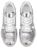 Louis Vuitton Trainer Sneakers 'Silver' Kasut Tumit Tinggi Perak 1A8KGQ Lookbook Louis Vuitton Trainer Sneakers 'Silver' Kasut Tumit Tinggi Perak 1A8KGQ