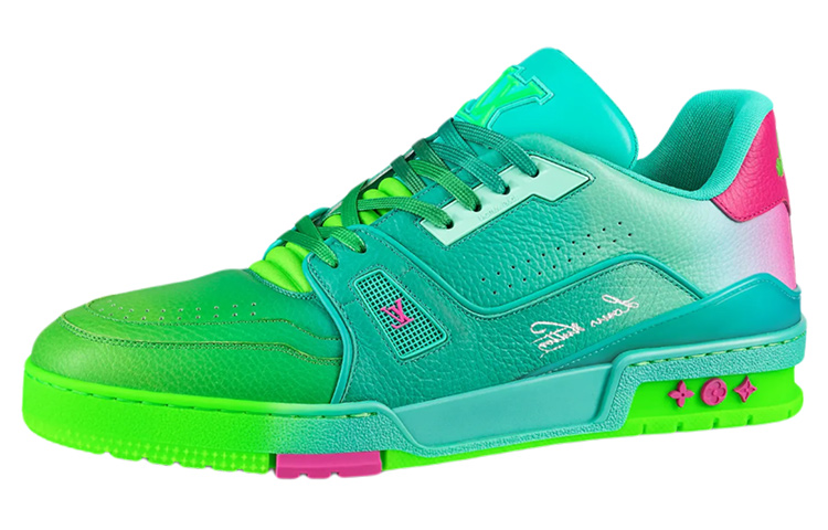 Buy Zapatillas Louis Vuitton Trainer 'Verde Azulado'. 1A9TRQ