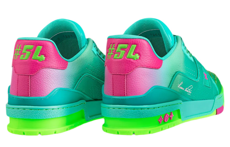 Lookbook Zapatillas Louis Vuitton Trainer 'Verde Azulado'. 1A9TRQ