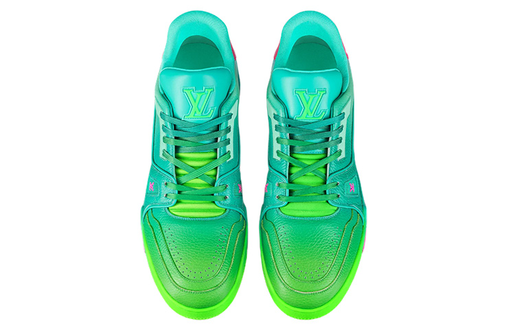 Shop Zapatillas Louis Vuitton Trainer 'Verde Azulado'. 1A9TRQ