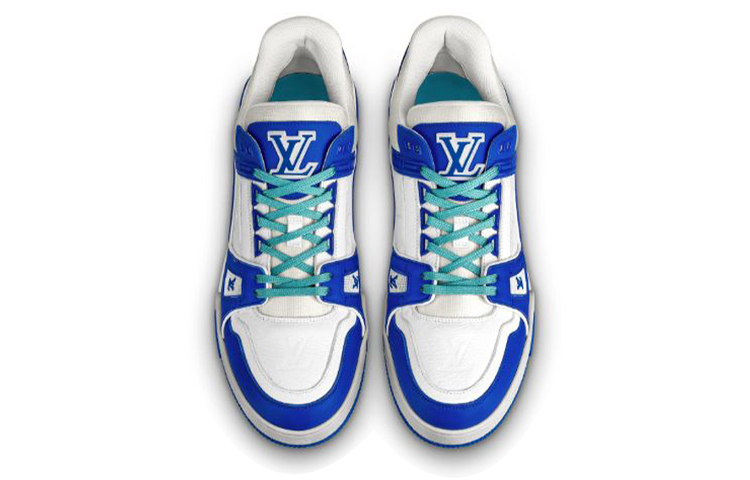Shop Sneakers Louis Vuitton Trainer 'Putih Biru' 1A813N