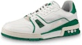 Buy 루이비통 트레이너 스니커즈 '화이트 그린' 1A54HM