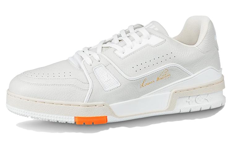 Buy Zapatillas Louis Vuitton Trainer 'Blanco Naranja' 1A5A0V