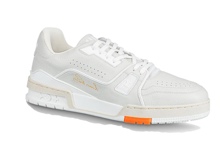 Order Zapatillas Louis Vuitton Trainer 'Blanco Naranja' 1A5A0V