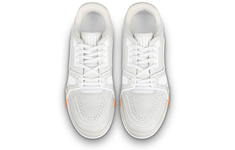 Lookbook Zapatillas Louis Vuitton Trainer 'Blanco Naranja' 1A5A0V