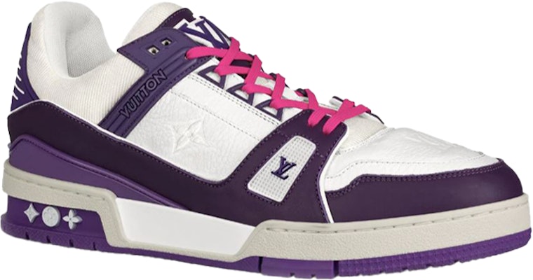 루이비통 트레이너 스니커즈 '화이트 퍼플' 1A8135 Order 루이비통 트레이너 스니커즈 '화이트 퍼플' 1A8135