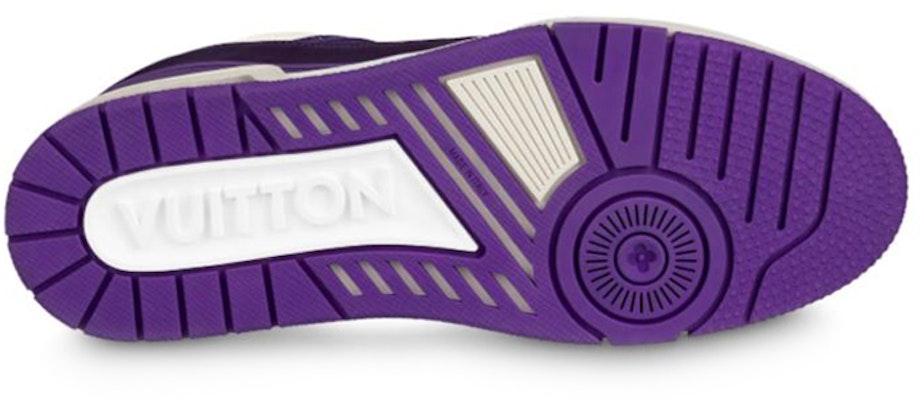 루이비통 트레이너 스니커즈 '화이트 퍼플' 1A8135 Shop 루이비통 트레이너 스니커즈 '화이트 퍼플' 1A8135