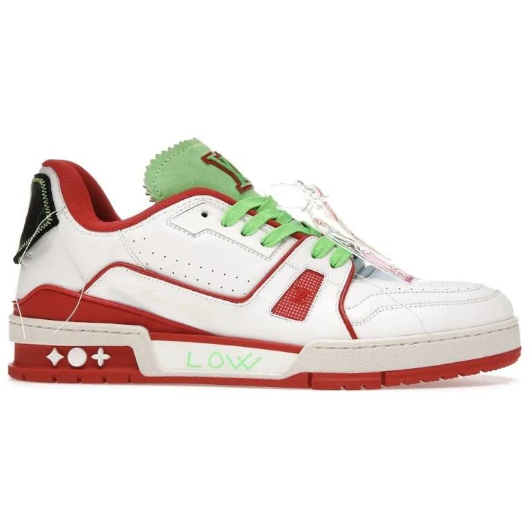 Order Louis Vuitton Trainer Sneakers 'Putih Merah Hijau untuk New York' 1A9D7F