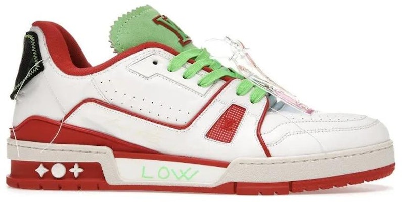 Louis Vuitton Trainer Sneakers 'Putih Merah Hijau untuk New York' 1A9D7F Order Louis Vuitton Trainer Sneakers 'Putih Merah Hijau untuk New York' 1A9D7F