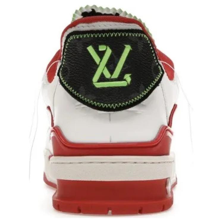 Shop Louis Vuitton Trainer Sneakers 'Putih Merah Hijau untuk New York' 1A9D7F