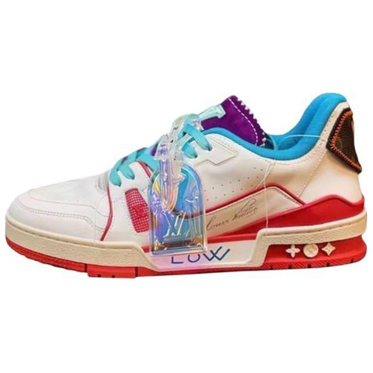 Louis Vuitton Trainer Upcycling Sneakers 'White Blue Purple for China' 1A9DAQ