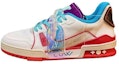 Buy Zapatillas Louis Vuitton Trainer Upcycling 'Blanco Azul Morado para China'. 1A9DAQ