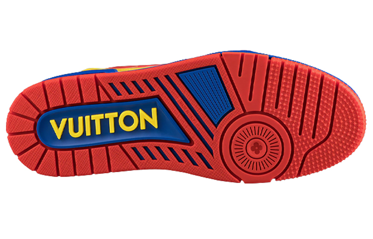 Shop Louis Vuitton Kasut 'Hitam Kuning Biru' 1A9JU2