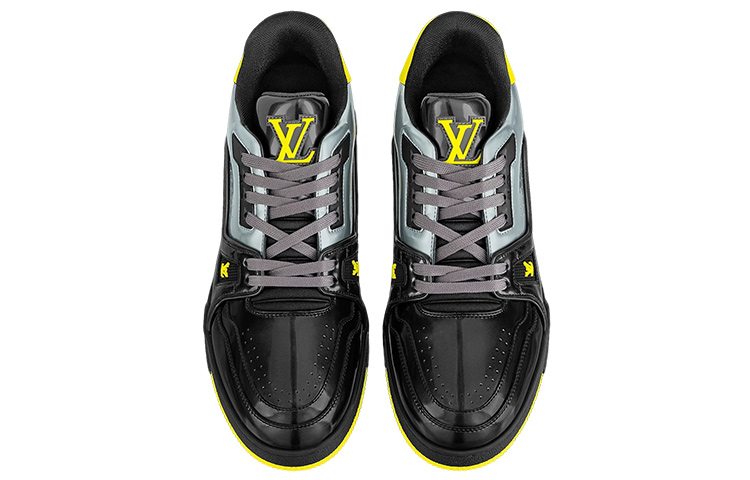 Lookbook Louis Vuitton Sepatu 'Hitam Kuning Perak' 1A9JTM