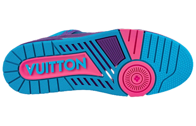 Shop Zapatillas Louis Vuitton 'Azul Morado Rosa' 1A9JQJ